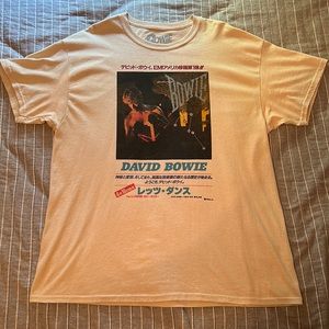 Vintage David Bowie Japanese Album T-Shirt: “Let’s Dance” 1983